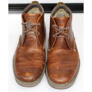 Men's Size 13 Sperry Tie-Up Brown Loafers